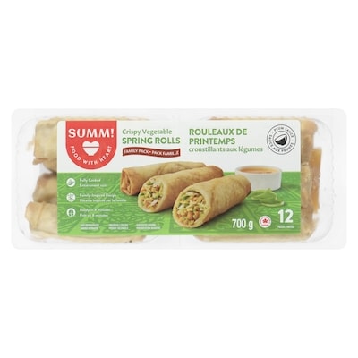 Sum-m Rouleaux de printemps croustillants aux légumes pack famille 700 g, 1,14 $/100g