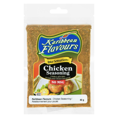 Karibbean Flavours Assaisonnement pour poulet 40 g, 3,98 $/100g