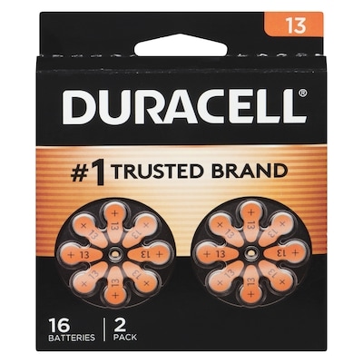 Duracell Batteries Zinc Air 1.45 V 13 16 ea, $1.75/1ea
