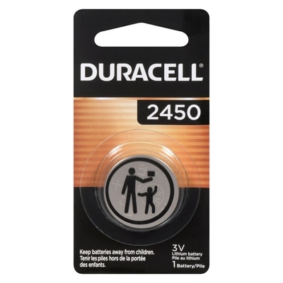 Duracell 3v Lithium Battery Cr2450 1 ea, $9.00/1ea