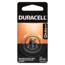 Duracell 3v Lithium Battery Cr1220 1 ea, $9.00/1ea
