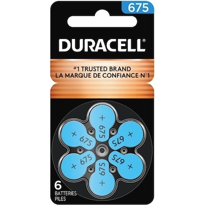 Duracell Cuivre et noir 675 6 ea, 1,67 $/1ch