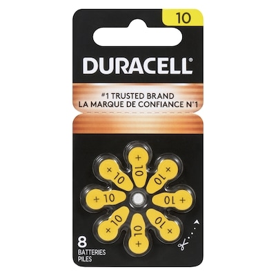 Duracell Hearing Aid Battery 10 8 ea, $2.50/1ea