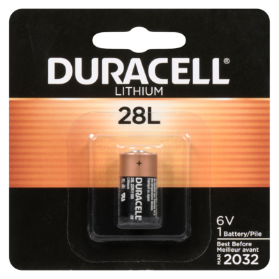 Duracell Pile pour appareils photo 6 volts lithium 28l 1 ea, 9,00 $/1ch