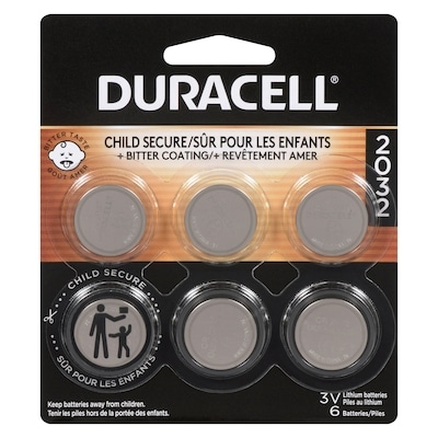 Duracell 3v Lithium Batteries Cr2032 6 ea, $4.33/1ea