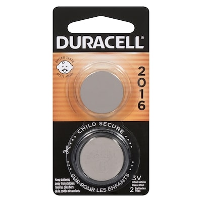 Duracell 3v Lithium Batteries Cr2016 2 ea, $7.00/1ea