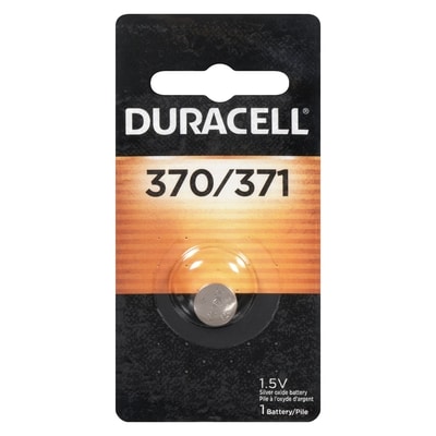 Duracell Silver Oxide Battery D370/371b 1 ea, $9.00/1ea