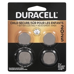 Duracell Piles au lithium 3v 4 ea, 5,00 $/1ch