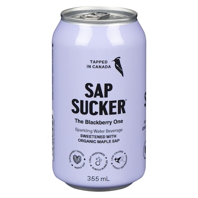 Sap Sucker Sparkling Water Beverage The Blackberry One 355 ml, $0.73/100ml