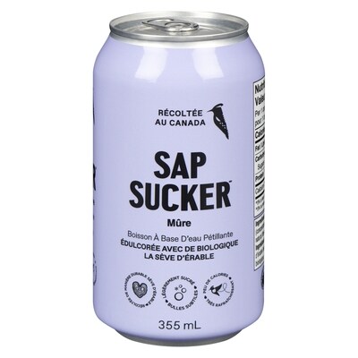 Sap Sucker Boisson à base d'eau pétillante mûre 355 ml, 0,73 $/100ml