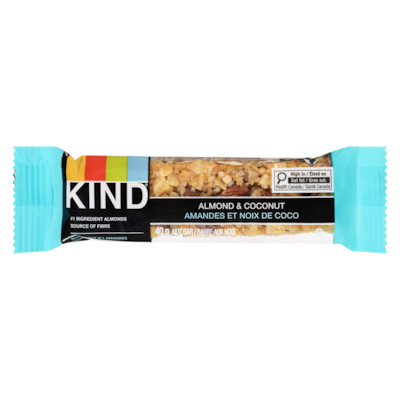 Kind Barre aux noix amandes et noix de coco 40 g, 6,23 $/100g