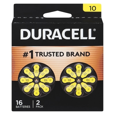 Duracell Batteries Zinc Air 1.45 V 10 16 ea, $1.75/1ea