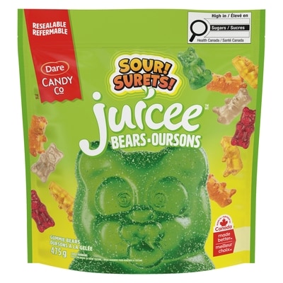 Dare Candy Sour Gummie Bears 475 g, $1.00/100g