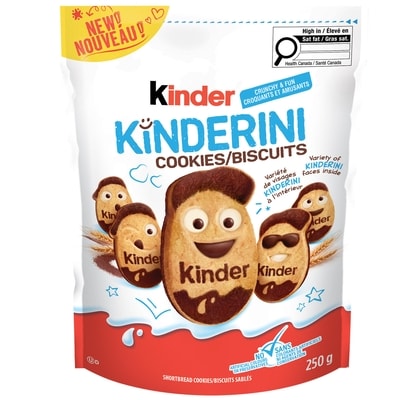 Ferrero Rocher KINDERINI Cookies, 20 Count, Shortbread Cookies 250 g, $3.40/100g