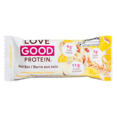 LOVE GOOD Nut Bar Lemon Coconut Flavour 40 g, $8.23/100g