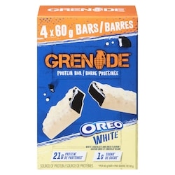 Grenade Carb Killa Barre protéinée saveur oreo et chocolat blanc 4 ea, 3,75 $/1ch