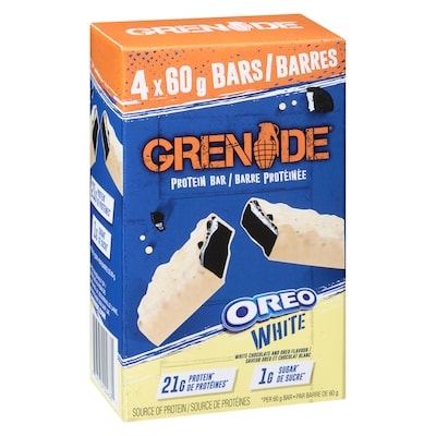 Barre protéinée saveur oreo et chocolat blanc