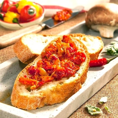 Calabrian Chili Pesto - No Nuts, Dairy or Gluten - Italian Unpasteurized