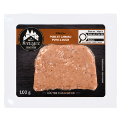 La Belle Bretagne Rillettes porc et canard 100 g, 5,49 $/100g