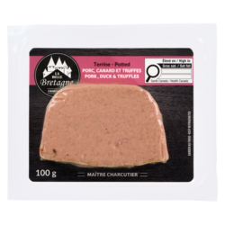 La Belle Bretagne Terrine porc, canard et truffes 100 g, 5,49 $/100g