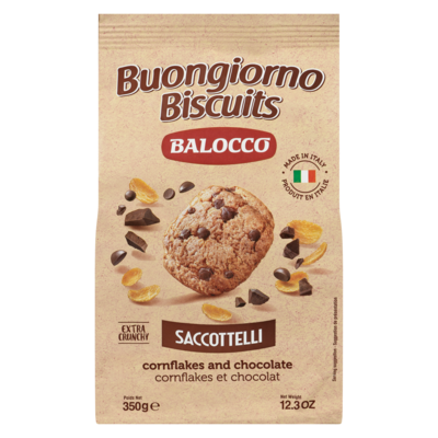 Balocco Cookie Saccottelli 350 g, $1.65/100g