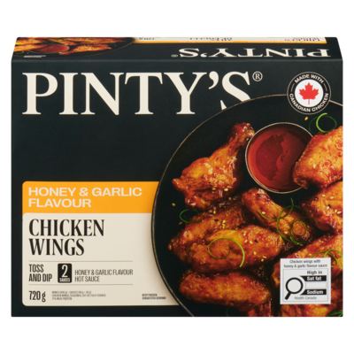 Pinty's Chicken Wings, Honey Garlic 720 g, $2.64/100g