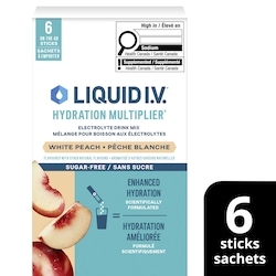 Liquid I.V Sugar-Free Electrolyte Drink Mix for Enhanced Hydration White 6 ea, $2.42/1ea