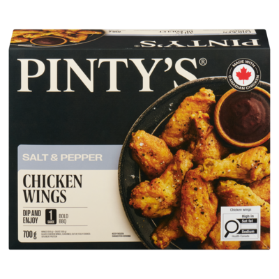 Pinty's Chicken Wings, Salt & Pepper 700 g, $2.71/100g