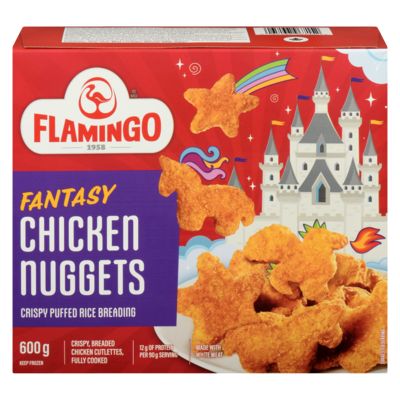 Flamingo Chicken Nuggets Fantasy 600 g, $2.33/100g