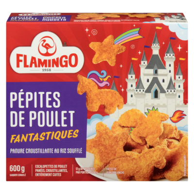 Flamingo Pépites de poulet fantastiques 600 g, 2,33 $/100g