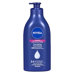 Nivea Body Milk Nourishing 5-In-1 Dry To Very Dry Skin Value Size 1 l, $1.90/100ml