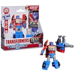 Transformers CYBERWORLD Armored Cyber Changers Optimus Prime
