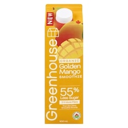 Greenhouse Smoothie Organic Golden Mango 900 ml, $0.89/100ml