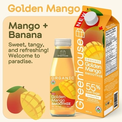 Golden Mango Organic Fruit Smoothie, No Added Sugar