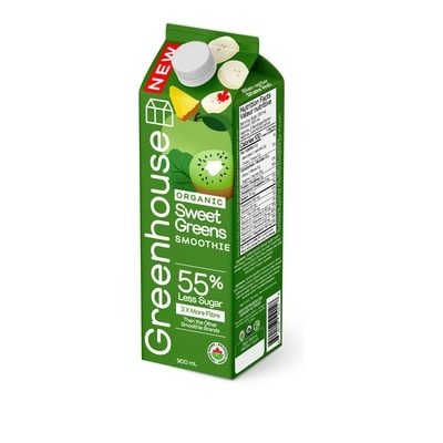 Greenhouse Sweet Greens Organic Green Smoothie, No Added Sugar 900 ml, $1.44/100ml