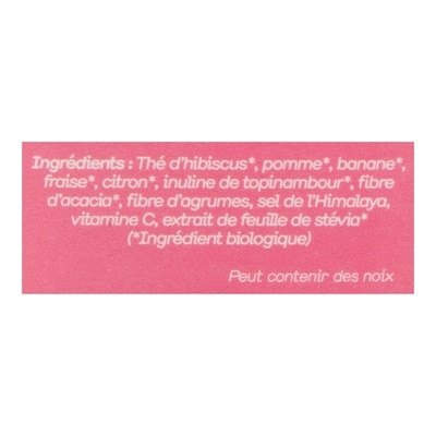 Smoothie aux fruits biologique fraise banane, sans sucre ajouté