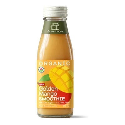 Greenhouse Golden Mango Organic Fruit Smoothie, No Added Sugar 300 ml, $2.00/100ml