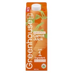 Greenhouse Carrot Juice Organic - 900 ml | Zehrs
