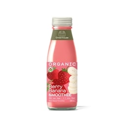Greenhouse Berry Banana Organic Smoothie, Low Sugar 300 ml, $2.00/100ml