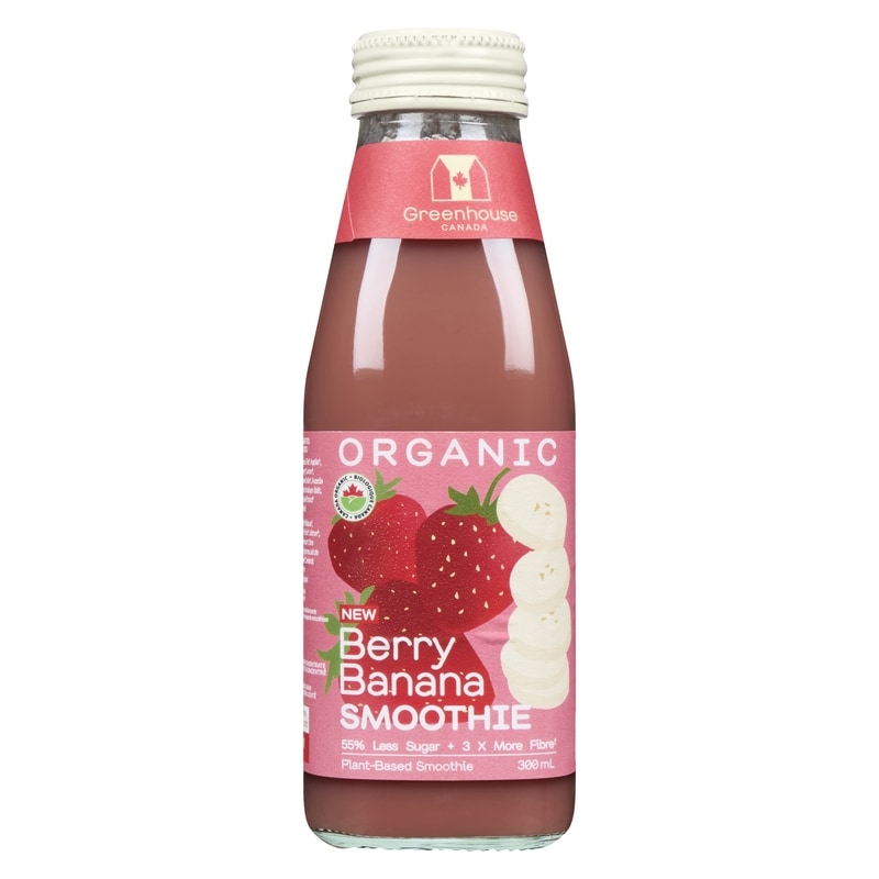 Plant-Based Smoothie Organic Berry Banana Smoothie