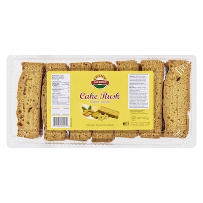 Crispy Cake Rusk Almond 550 g, $1.36/100g
