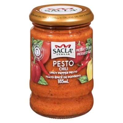Sacla Spicy Pepper Pesto Pesto Chili 185 ml, $2.32/100ml
