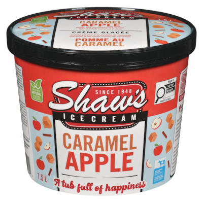 Shaw's Ice Cream, Caramel Apple 1500 ml, $0.60/100ml
