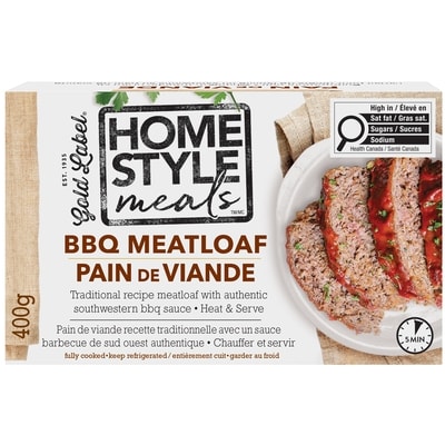 Gold Label Homestyle Meals BBQ Meatloaf 400 g, $2.00/100g