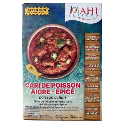 Mahi Seafood Cari de poisson aigre - épicé 454 g, 3,52 $/100g