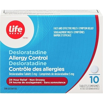 Life Brand Desloratadine Allergy Control Desloratadine Tablets 5mg 10 ea, $1.00/1ea