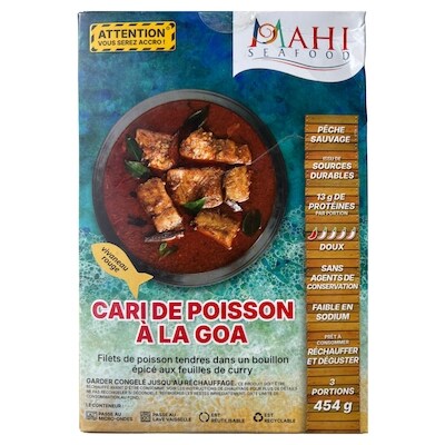 Mahi Seafood Cari de poisson à la goa 454 g, 3,52 $/100g