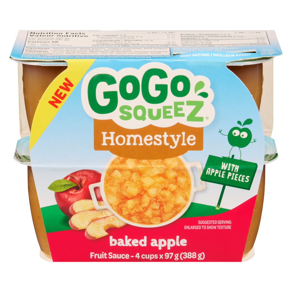 GoGo squeez Fruit Sauce Baked Apple