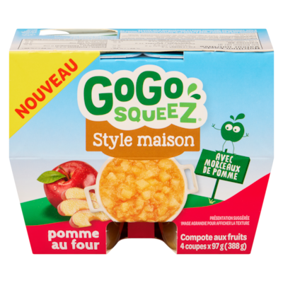 GoGo Squeez Compote aux fruits pomme au four 0.388 kg, 0,77 $/100g
