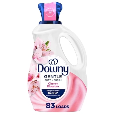 Downy Gentle Soft + Fresh Fabric Softener Liquid, Cherry Blossom Scent,, 83 loads, Liquid Fabric Softener Designed to be Gentle on Skin 1.66 l, $0.96/100ml